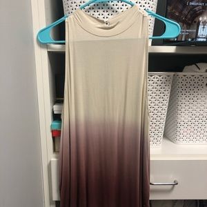 Ombré tan and pink soft and sexy tank